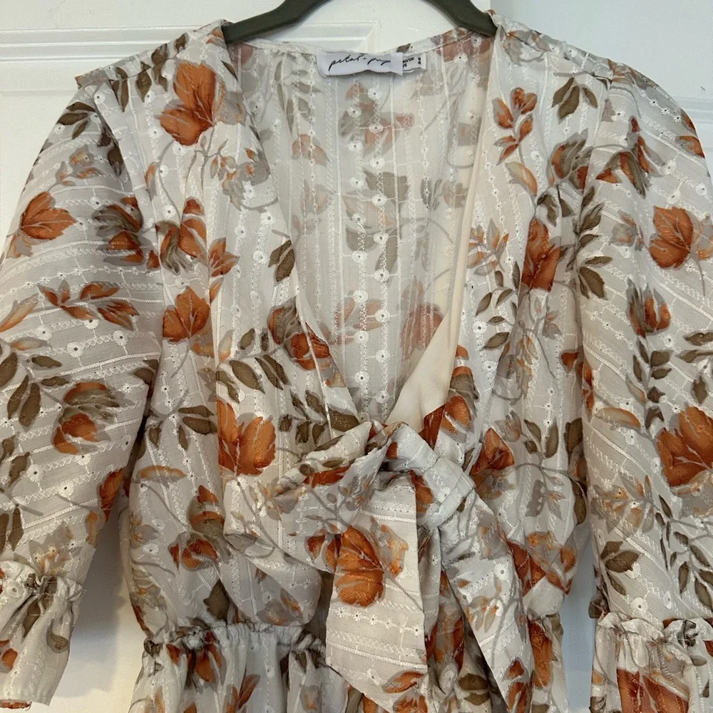 Floral Ruffle Romper - Picture 2 of 3